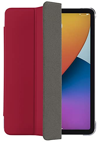 Hama Hülle für iPad Pro 2020 / 2021 / 2022 11 Zoll (aufklappbares Case für Apple Tablet, Schutzhülle mit Standfunktion, transparente Rückseite, magnetisches Cover) rot