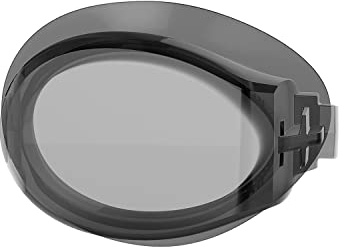 Speedo Unisex Erwachsene Mariner Pro Optical Lens Schwimmbrille, Schwarz/Rauchfarben, Einheitsgröße