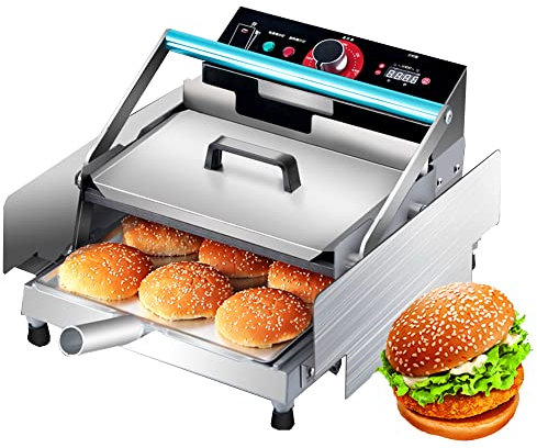 MNSRRN Small Automatic Hamburger Grilling Machine, Electric Commercial Heating Hamburger Oven, Hamburger Shop Equipment, Family Kitchen Fast Food Restaurant Use