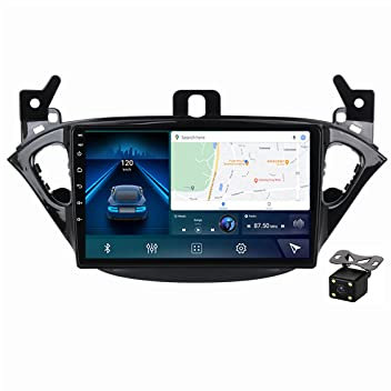 HUEGU Autoradio Bluetooth 2 DIN Touch Screen, per Opel Corsa E 2014-2019 Stereo Auto Radio Vivavoce Lettore MP5 Supporto 4G/WiFi/Carplay/DSP/GPS Navigazione,M700s 8g+128g
