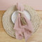 50pcs Weihnachten Grüne Gaze Baumwolle Serviette wiederverwendbares Geschirrtuch Hochzeit Party Tischdekor Retro Burrs Servietten 42x42cm