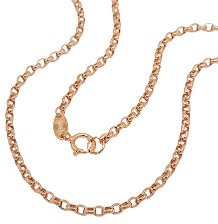 2mm Rund-Ankerkette Kette Collier Halsschmuck aus 375 Gold Rotgold 45cm