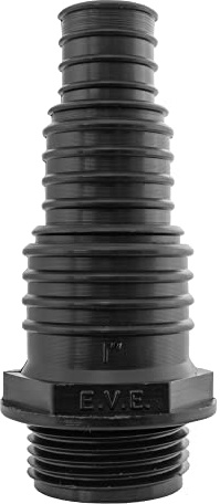 Multi Size Hose Tail CONNECTORS for Corrugated Pond Pipe(Range of Sizes) Sent from UK! (1 bsp Male step20/25/32) 1 BSP = 33.3MM Across The Thread