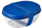 Mepal - Salatbox Ellipse - Salat-Lunchbox mit mehreren Fächern - Bento-Box für Salate unterwegs - Gesundes Mittagessen & Lifestyle - Plastik Meal Prep Box - 1300 ml + 600 ml - Vivid blue