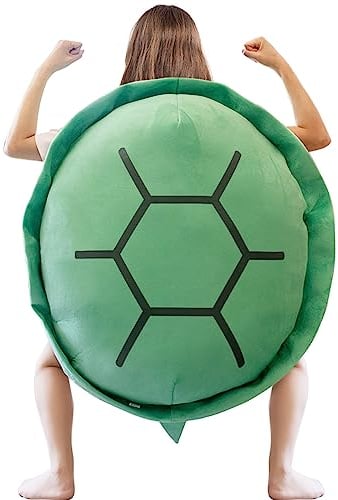 IUTOYYE Riesige Tragbare Schildkröte Shell Plüsch Schildkröte Cosplay Kostüm Super Weiche Weste Lustige Dress Up Kreative Geschenke Wurf Anime Kissen Home Decors 100CM