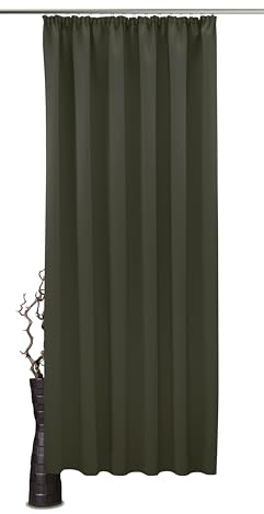 VHG Vorhang Leon, Kräuselband (1 St), Verdunkler, Energie sparend,Wärmeschutz,Blickdicht,Verschiedene Größen