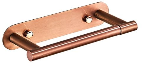 MagiDeal Porte-Rouleau de Papier Toilette, Support de Rangement, Durable, Robuste, Installation Facile, Support de Rouleau de mouchoirs, Support Mural pour, Or Rose