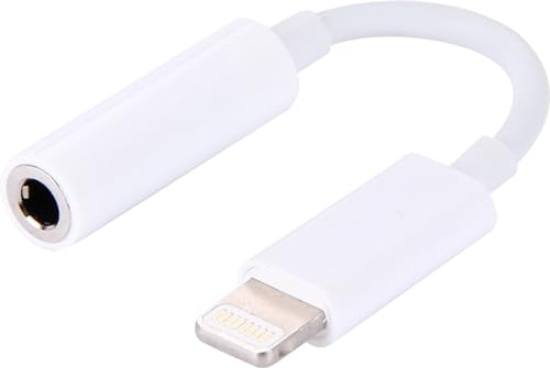 10 cm Klinke Stecker für Apple für iPhone für 5 6 7 8 11 12 13 X Xr Xs Max für Ipad (m) auf 3,5mm AUX (w) Buchse Kabel weiß