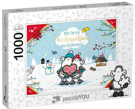puzzleYOU: Puzzle 1000 Teile „Sheepworld – Mit Dir“