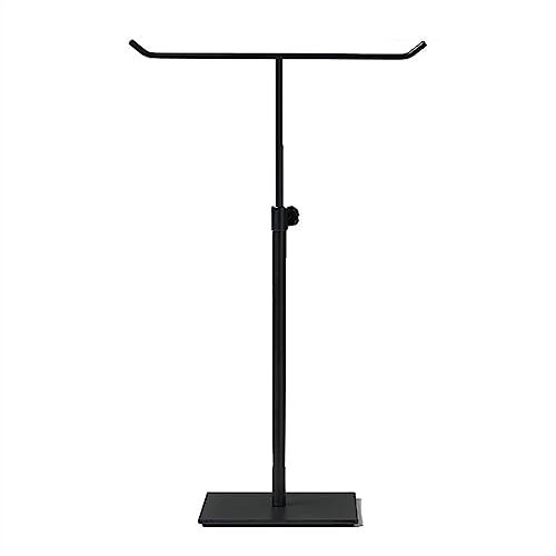 Présentoir de bijoux Présentoir à bijoux en métal porte-collier t-bar plaqué organisateur de bijoux de table tour for accrocher pendentif boucle d'oreille Bracelet Organisateur de Bijoux(Noir)