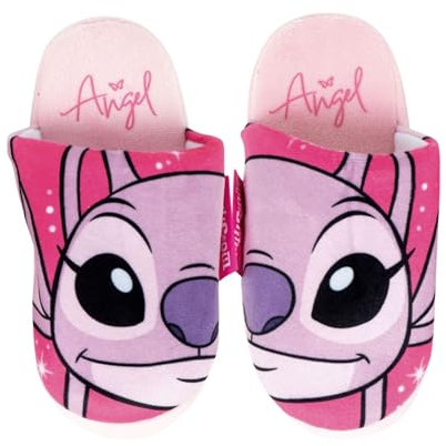 Disney Stitch Pantofole da Casa per Ragazze, Ciabatte Suola Antiscivolo, Regalo Bambina e Ragazza | Taglia EU 28/29 - Rosa