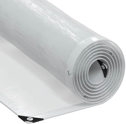 vidaXL Transparente Plane mit Ösen 3x12 m Polyethylen, durchsichtige Plane, transparente Hochleistungsplane, durchsichtige Hochleistungsplane