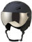 Qianly Skiing Helmet with Built-in Visor Adjustable Size Breathable Design for Snow Sports, Black, M
