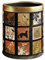 Milageto Papelera Redonda de Estilo Antiguo, Papelera, Papelera para Cocina, Lavadero Y Baño, Style a, tal como se describe