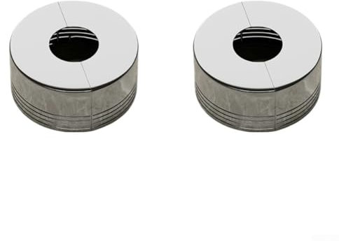 Elegante cubierta decorativa de tubería de agua para duchas oculta perfectamente los accesorios de fontanería (plata)