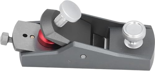 Risegun Mini Rabot à Main pour Menuiserie, Miniature Rabots De Finition Bois D'Aluminium avec Lame Réglable Pour Le Travail Du Bois, La Coupe, Le Lissage De Surface
