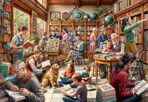 Puzzle 1000 Teile - Buchhandlung