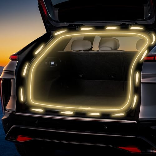 Dynamic Flowing Kofferraum Lichtstreifen,Auto-Innenraumbeleuchtung,Car Trunk Light Strip,Tail Box Led Band,Universal Automatischer Sensor LED Streifen für Auto Dekoration (Warme-Dynamic 4M)