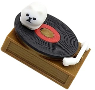 Gramigg Miniatur-Schallplattenspieler, Puppenhäuser, Ornament, ideal für Kunstsammler und klassische Inneneinrichtung, Miniatur-antikes Grammophon-Modell-Dekor