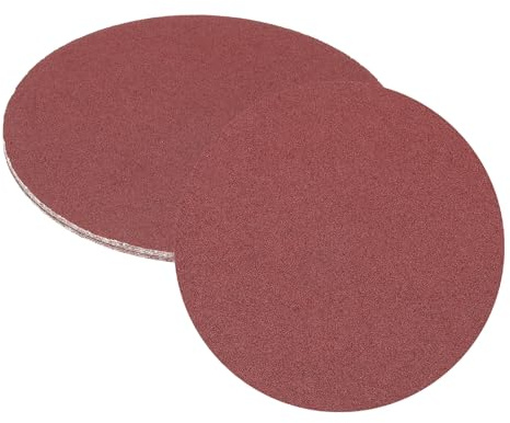 QUARKZMAN 8 Pezzi 250 Mm Dischi Di Levigatura PSA, 40 Grani Ossido Di Alluminio Autoadesivi Carta Vetrata A Dorso Adesivo, Carta Per Levigatrice Rotonda Senza Fori Bagnata/Asciutta