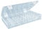 hünersdorff Sortimentskasten: stabile Sortierbox (PS-Classic) mit fester Fachaufteilung (24 Fächer), Sortierkasten-Maße: T225 x B335 x H55 mm, Made in Germany, Glasklar