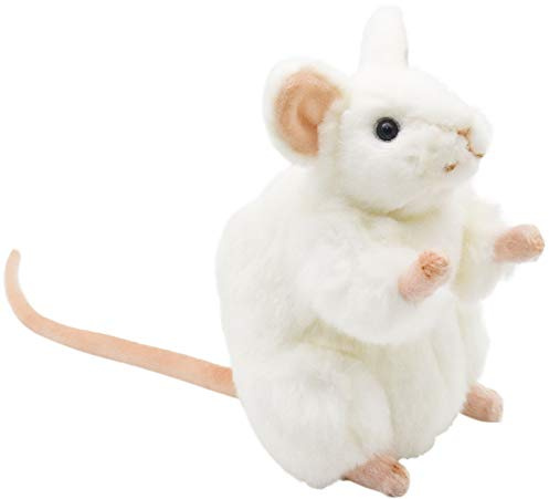HANSA - White Mouse Soft Toy 15 cm H