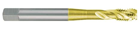 RUKO 234050T - Macho de roscar para máquinas M DIN 371 HSS-TiN, rectificado - Tipo C (M 5)