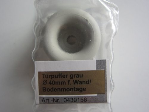 Metafranc Türpuffer grau, ø 40 mm für Wand-/Bodenmontage, Gummi, 1 Stück, 430156