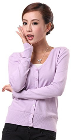 Mooncolour Womens 24 Colors Knit Outwear Autumn Cardigan Sweater, Type XE, UK14