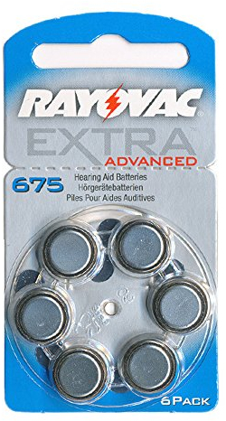 Rayovac RAHA675 Extra Advanced Batterien für Hörgeräte (6-er Pack)