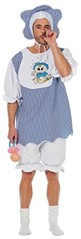 Stekarneval Baby Kostüm Kleinkind blau-Weiss 52