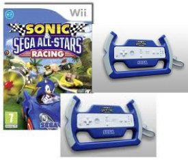 COFFRET SONIC SEGA ALL-STARS RACING - Wii + 2 VOLANTS