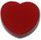5 Herz Magnete - Pinnwandmagnete Herzen Ferrit - rot