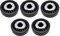 allaroundprofi24 AP 24-5 x Aschenbecher Stabil, Einfach, Modern, Edel Gluttöter Metall + 1 gratis Feuerzeug (Schwarz)