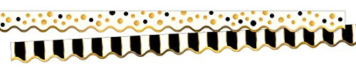 Barker Creek – Office Products doppelseitig Bulletin Board Bordüre Zierrand, Bars, 39-feet Goldbarren 39 Foot Gold Bars