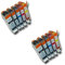 Prestige Cartridge PGI-520/CLI-521 10er Pack Druckerpatronen für Canon Pixma MP540 x MP550 MP560 MP620 MP630 MP640 MP980 MP990 MX860 MX870 iP3600 iP4600 iP4700 schwarz photoschwarz cyan magenta gelb