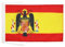 AZ FLAG - Drapeau Espagne franquiste 1945-1977 - 45x30 cm - Pavillon Espagnol De Franco 100% Polyester avec Deux Cordelettes - 20g