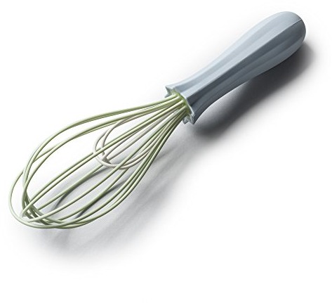 Zeal L216B Silicone Stick Non-Scratch Double Headed Balloon Whisk, Duck Egg Blue, 26 cm
