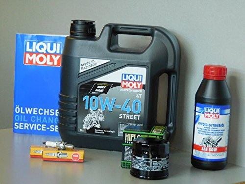 Set di manutenzione Suzuki AN 650 Burgman filtro olio, candela di accensione, cambio olio