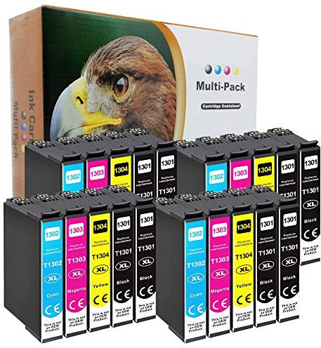20er-Set Druckerpatronen (kein Original) für Epson T1301-T1304