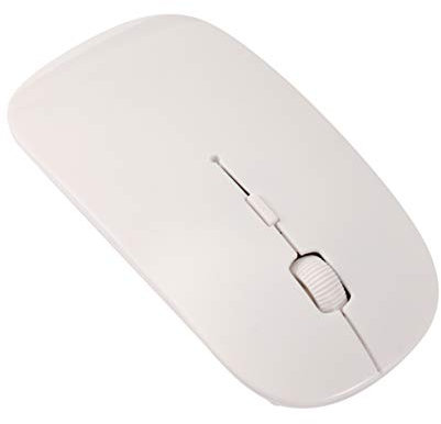 LEDMOMO Mouse 2,4 G mouse wireless ultra sottile per PC, laptop, notebook, Android OS, tablet – Bianco