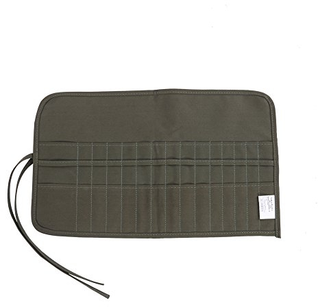 30 Slots Roll Up Paint Brush Bag Canvas Artist Roll Up Bag Holder Case Watercolor Oil Brushes Case