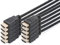 DIGITUS Câble HDMI - HDMI 2.0-2m - Lot de 10 - avec Canal Ethernet - UHD 4K 60Hz - Compatible avec TV, projecteur, Moniteur - Contacts plaqués Or - Noir