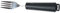 Essbesteck FLEX Senioren Gabel, schwarz