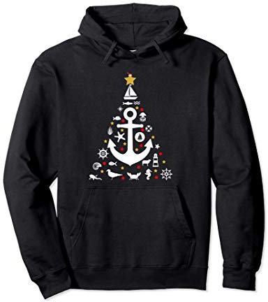 Norddeutsche Weihnachten Tannenbaum Christbaum Geschenk Pullover Hoodie