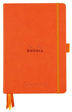 Rhodia Hardcover Goal Book, A5, Dot - Tangerine