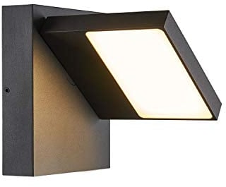 SLV LED Wandleuchte ABRIDOR für die Außenbeleuchtung von Wänden, Eingängen, LED Strahler, Wand-Lampe, Down-Light, Aussenleuchte LED, Gartenlampe, Wegeleuchte // CCT Switch (3000K/4000K), 750 lm, 14W