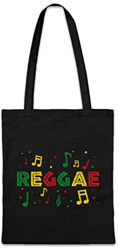 Urban Backwoods Rasta Reggae Notes Hipster Bag Beutel Stofftasche Einkaufstasche