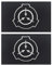 SCP Containment Procedures Foundation Secure Contain Protect Tactical Hook Patch Badges Emblem Applique Hook Patches für Kleidung Rucksack Zubehör (g)