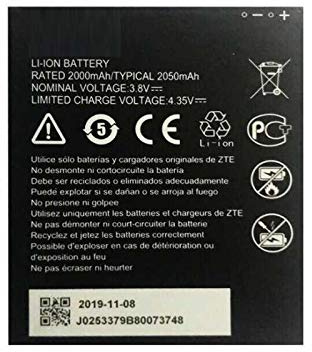 Todobarato24h Bateria Compatible con ZTE Blade L8 / A3 2019 3.8V, 2050 mAh Li3820t43P4h695945